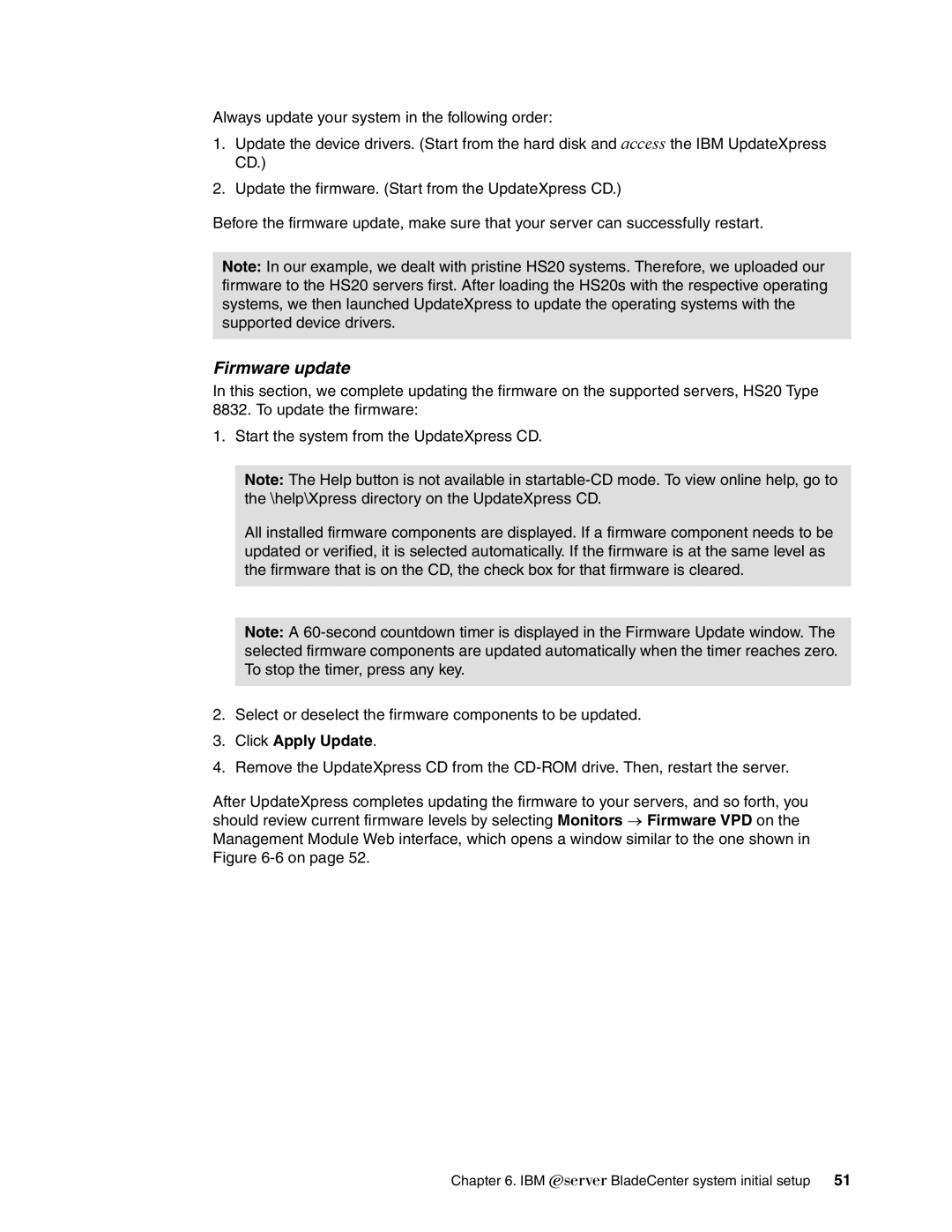 IBM L2/3 manual Firmware update 