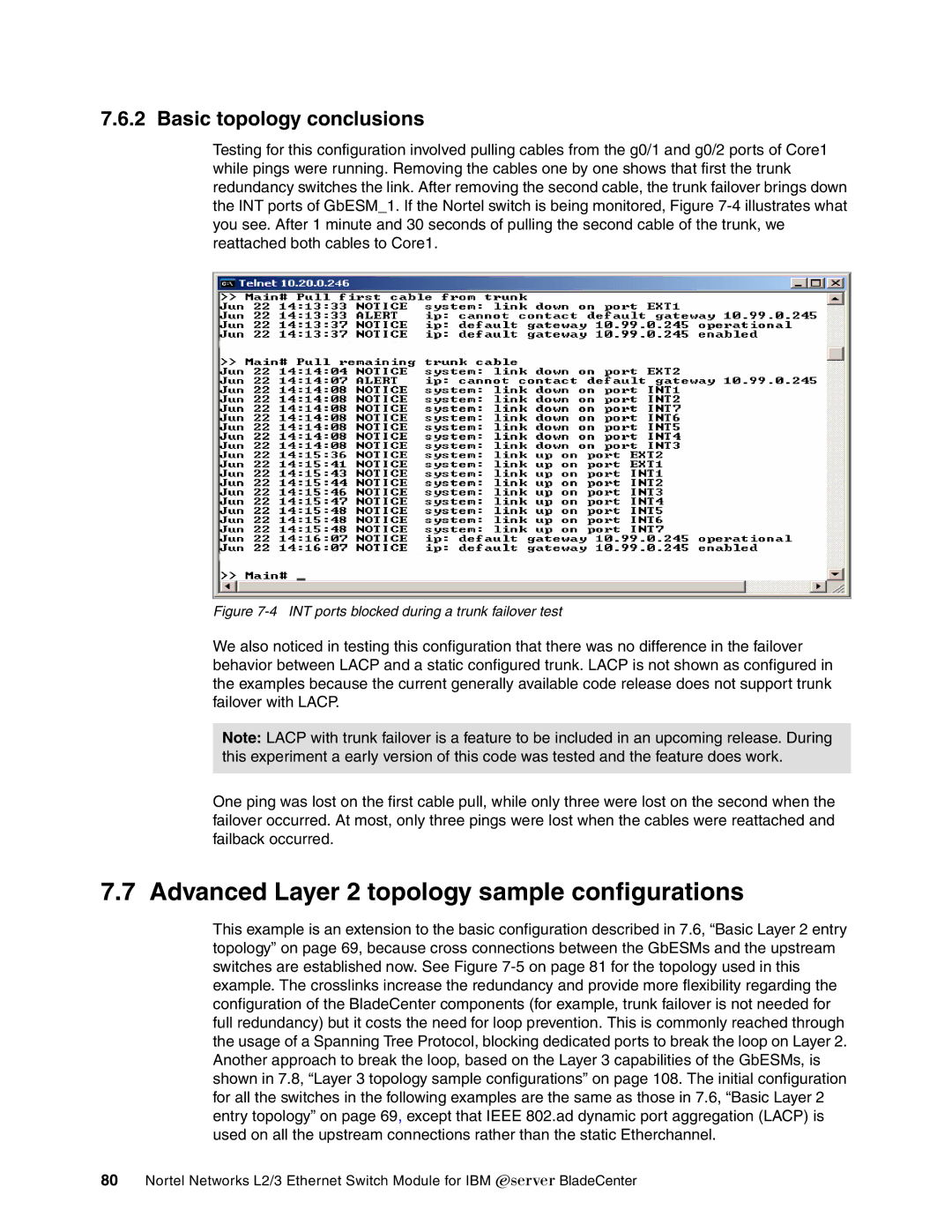 IBM L2/3 manual Advanced Layer 2 topology sample configurations, Basic topology conclusions 