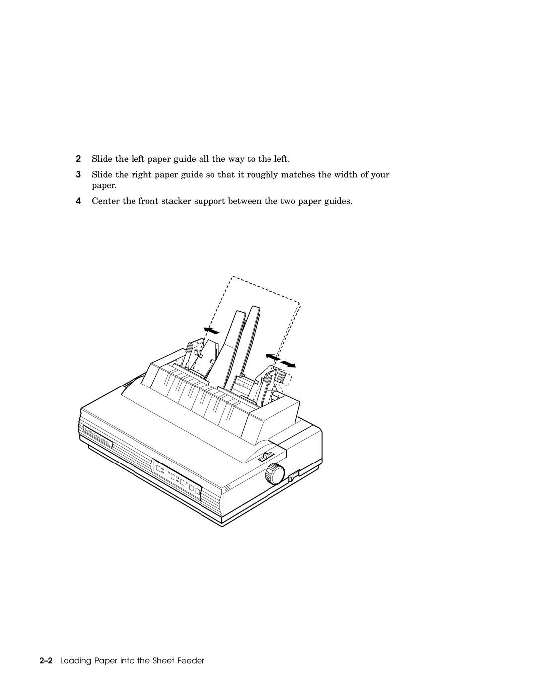 IBM LA75P manual Loading Paper into the Sheet Feeder 