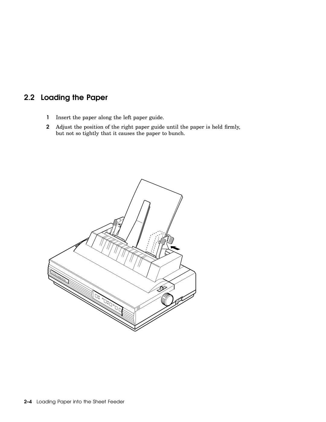 IBM LA75P manual Loading the Paper 