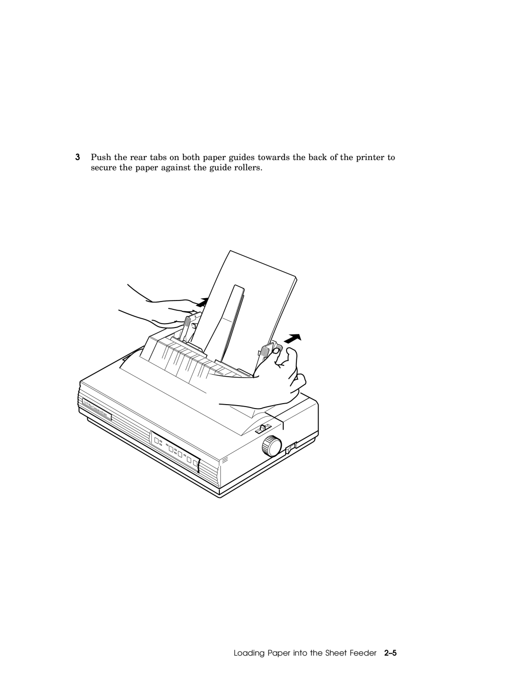 IBM LA75P manual Loading Paper into the Sheet Feeder 