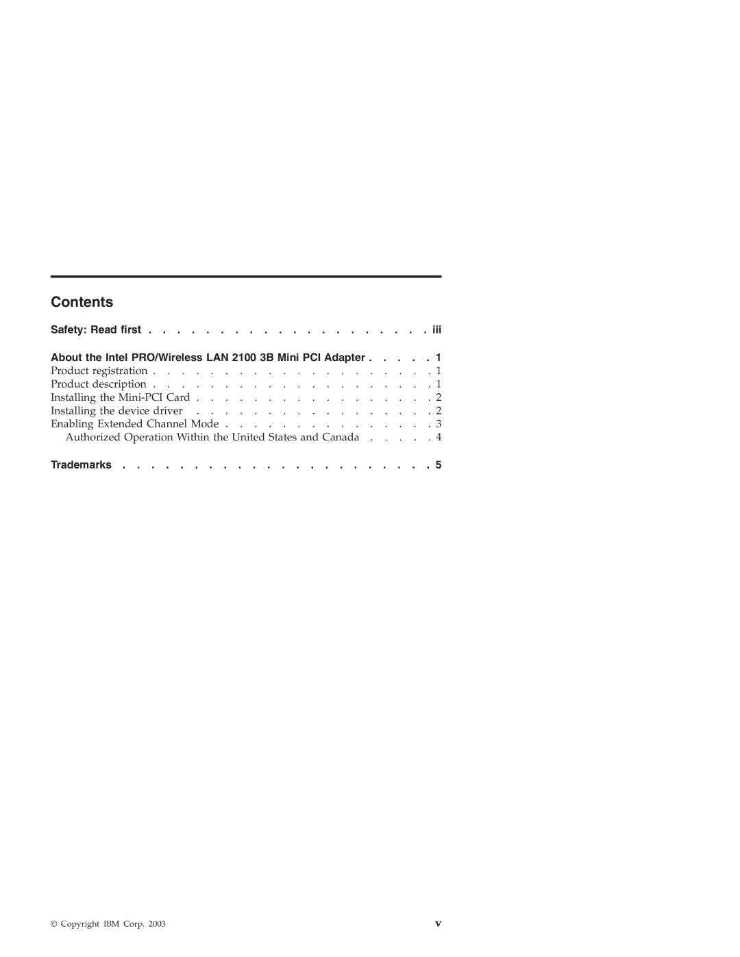 IBM LAN 2100 3B manual Contents 