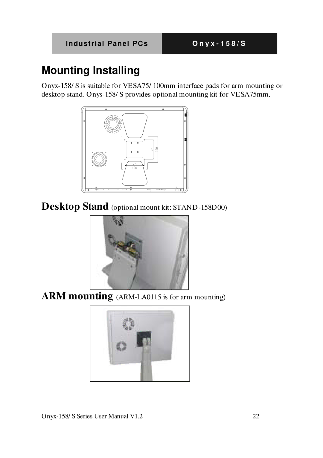 IBM LCD PC user manual Mounting Installing 