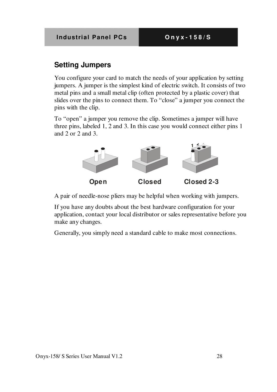 IBM LCD PC user manual Setting Jumpers 