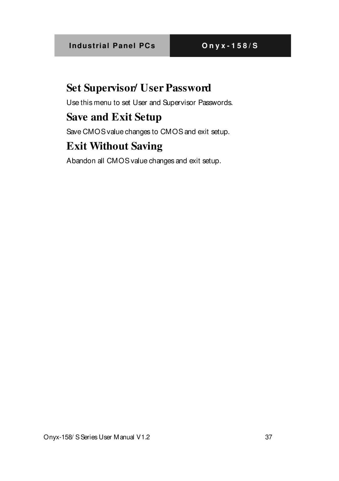 IBM LCD PC user manual Set Supervisor/User Password 