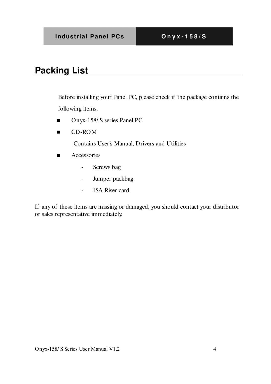 IBM LCD PC user manual Packing List, Cd-Rom 