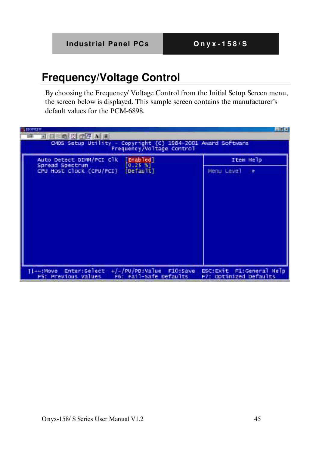 IBM LCD PC user manual Frequency/Voltage Control 