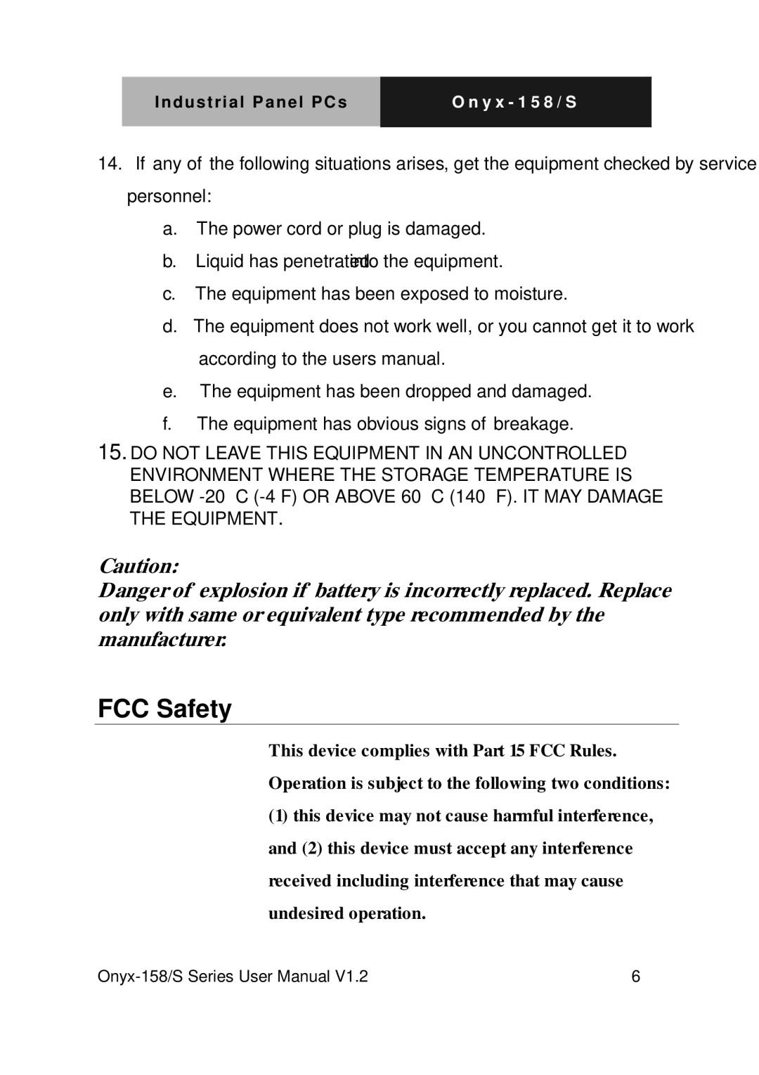 IBM LCD PC user manual FCC Safety 