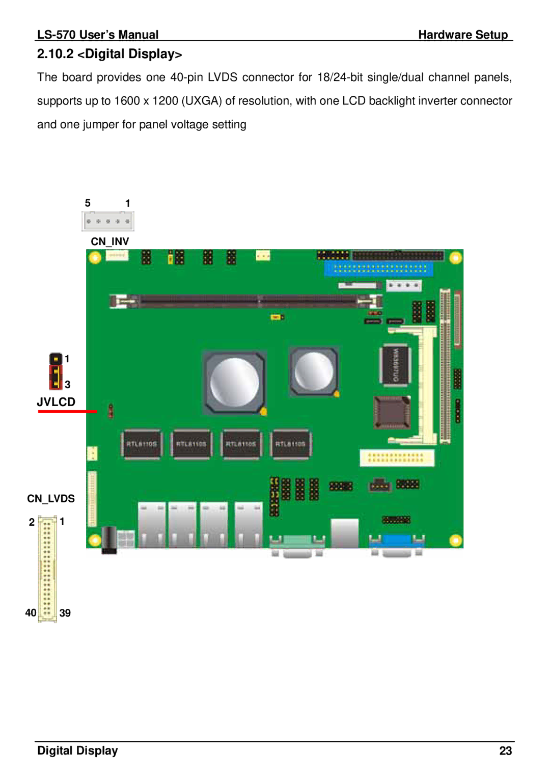 IBM LE-565 user manual Digital Display, Jvlcd Jvlcd 