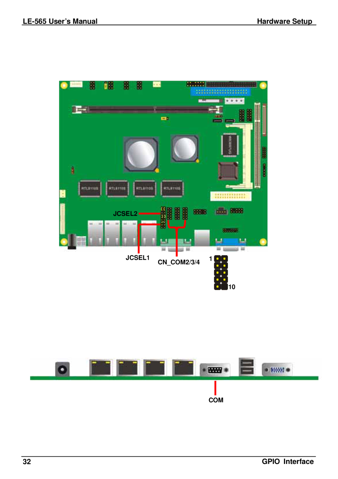 IBM LE-565 user manual JCSEL2 JCSEL11 