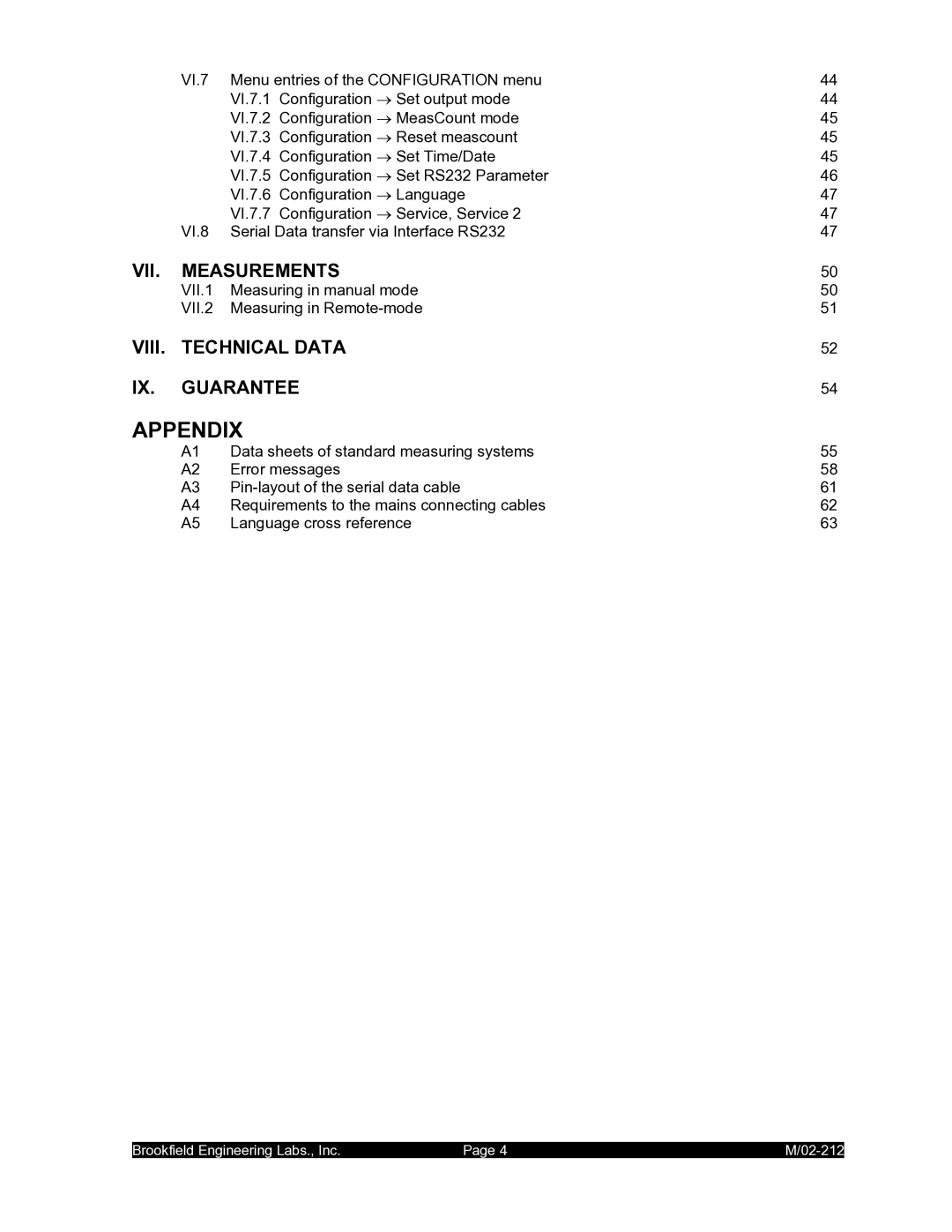 IBM M/02-212 operating instructions Appendix 