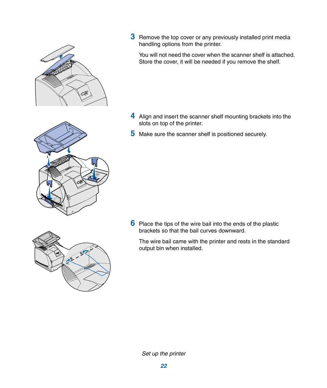 IBM M22 MFP manual Set up the printer 