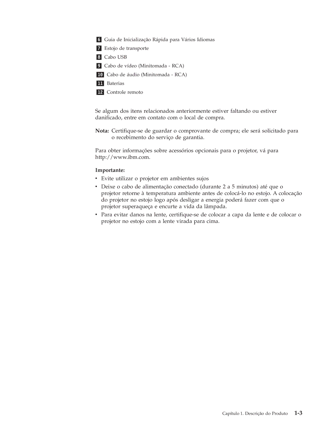 IBM M400 manual Importante 