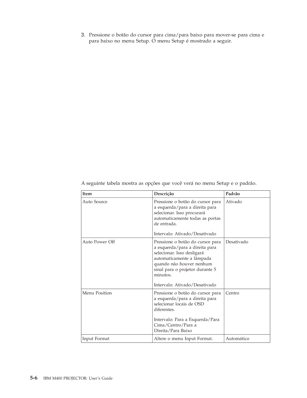 IBM manual 6IBM M400 Projector User’s Guide 