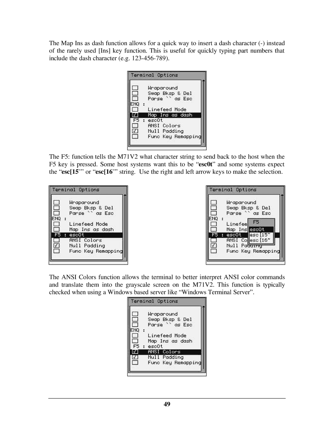 IBM M71V2 manual 