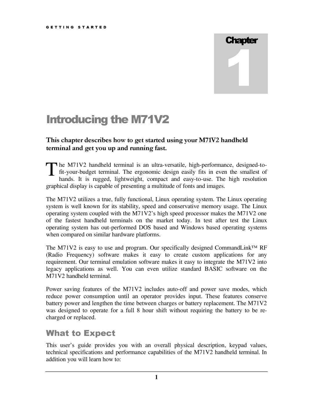 IBM manual Introducing the M71V2, What to Expect 