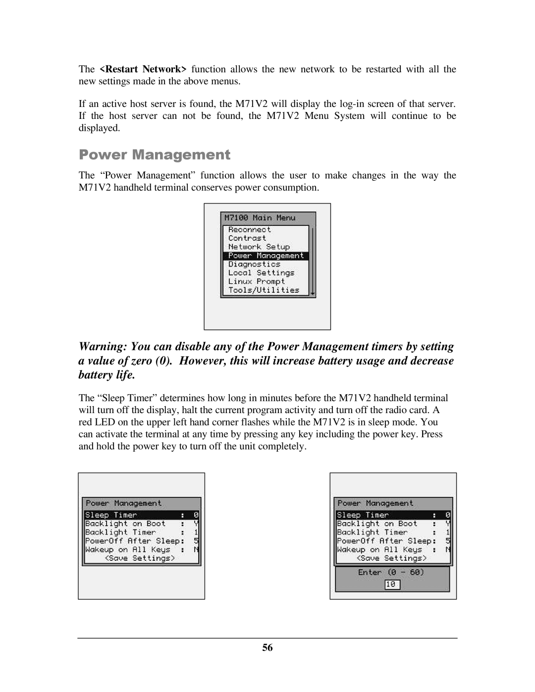 IBM M71V2 manual Power Management 