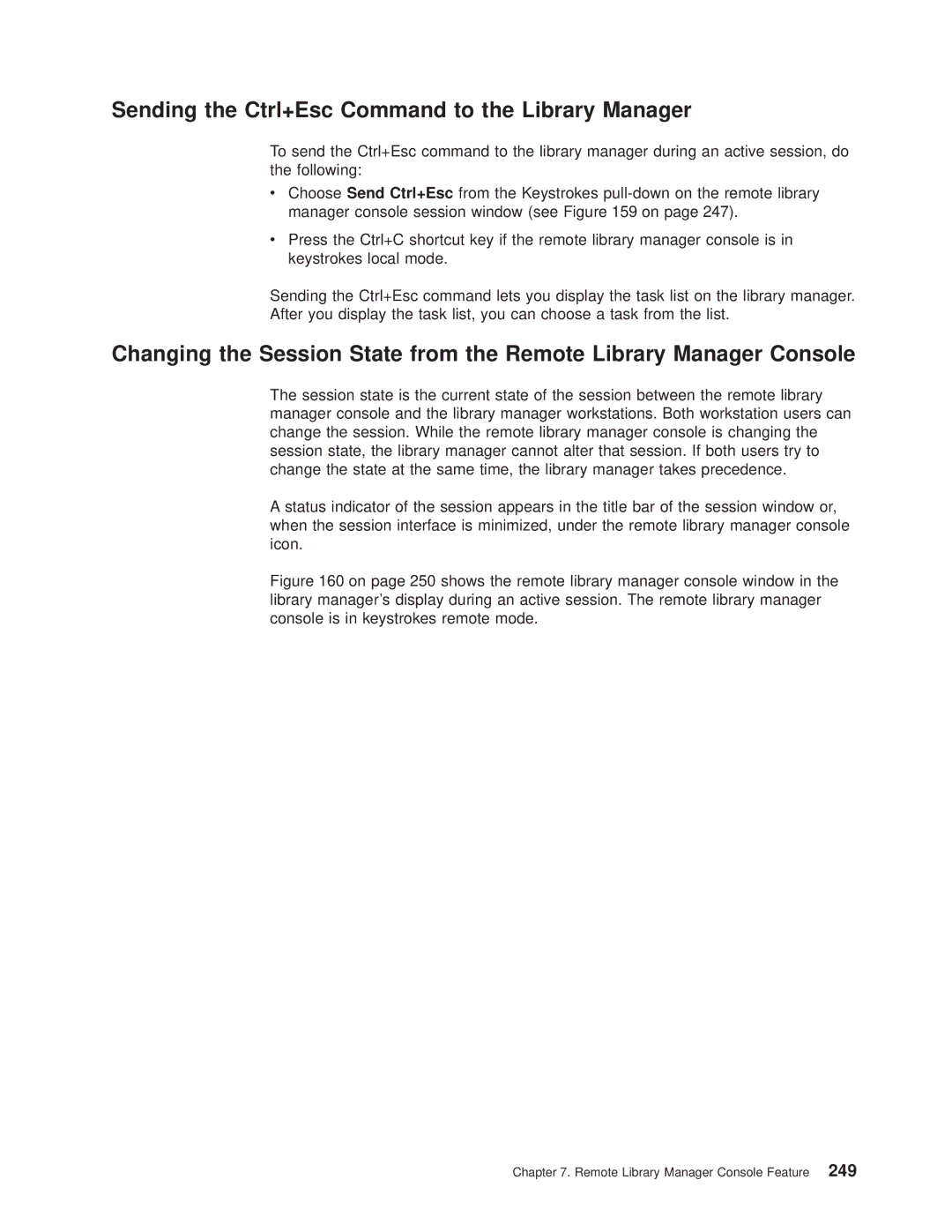 IBM Magstar 3494 manual Sending the Ctrl+Esc Command to the Library Manager 