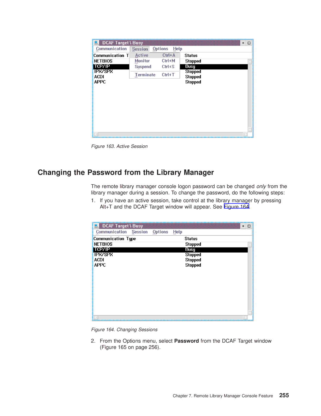 IBM Magstar 3494 manual Changing the Password from the Library Manager, Active Session 