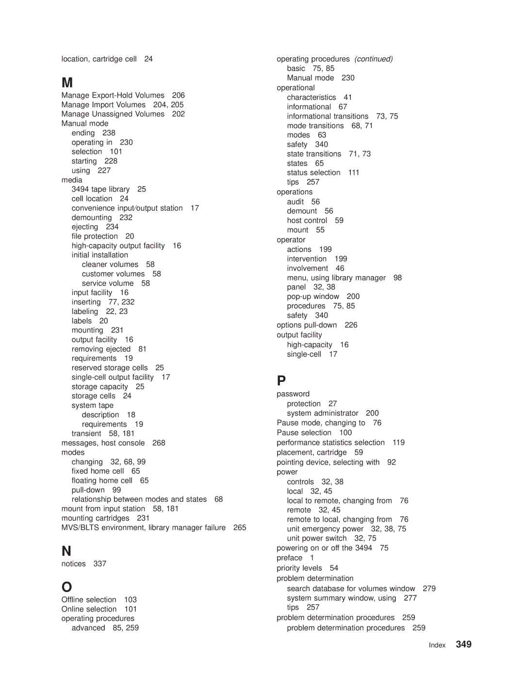 IBM Magstar 3494 manual Relationship between modes and states 