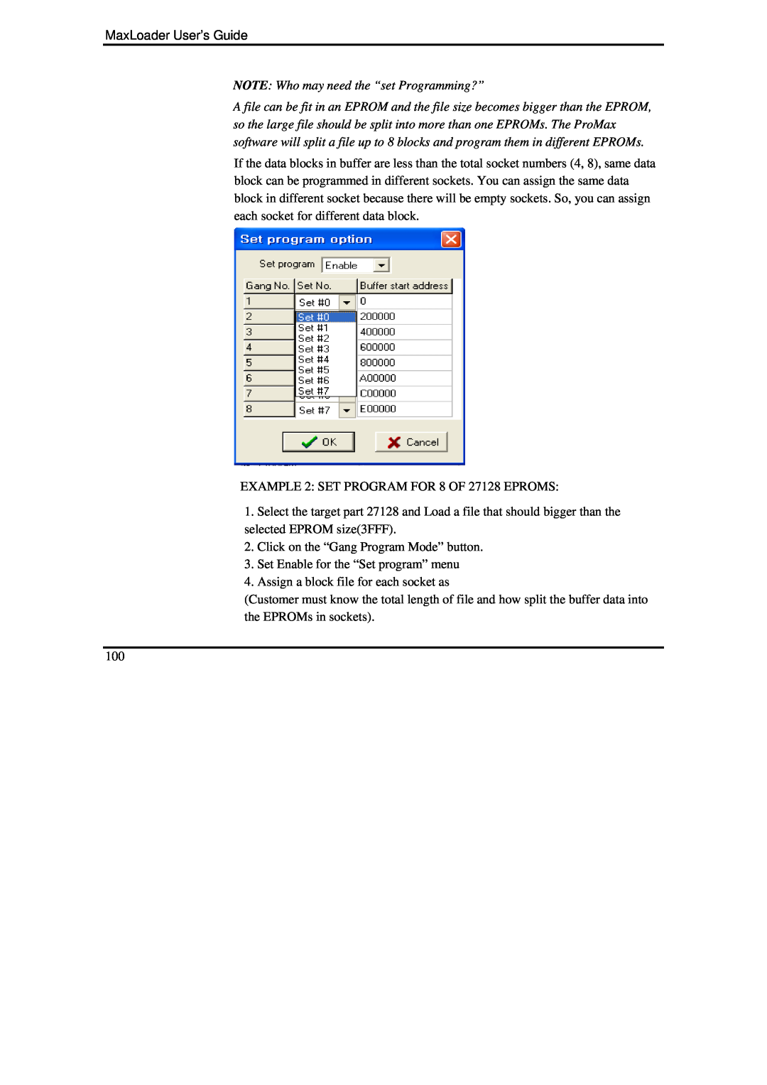 IBM manual NOTE Who may need the “set Programming?”, MaxLoader User’s Guide 