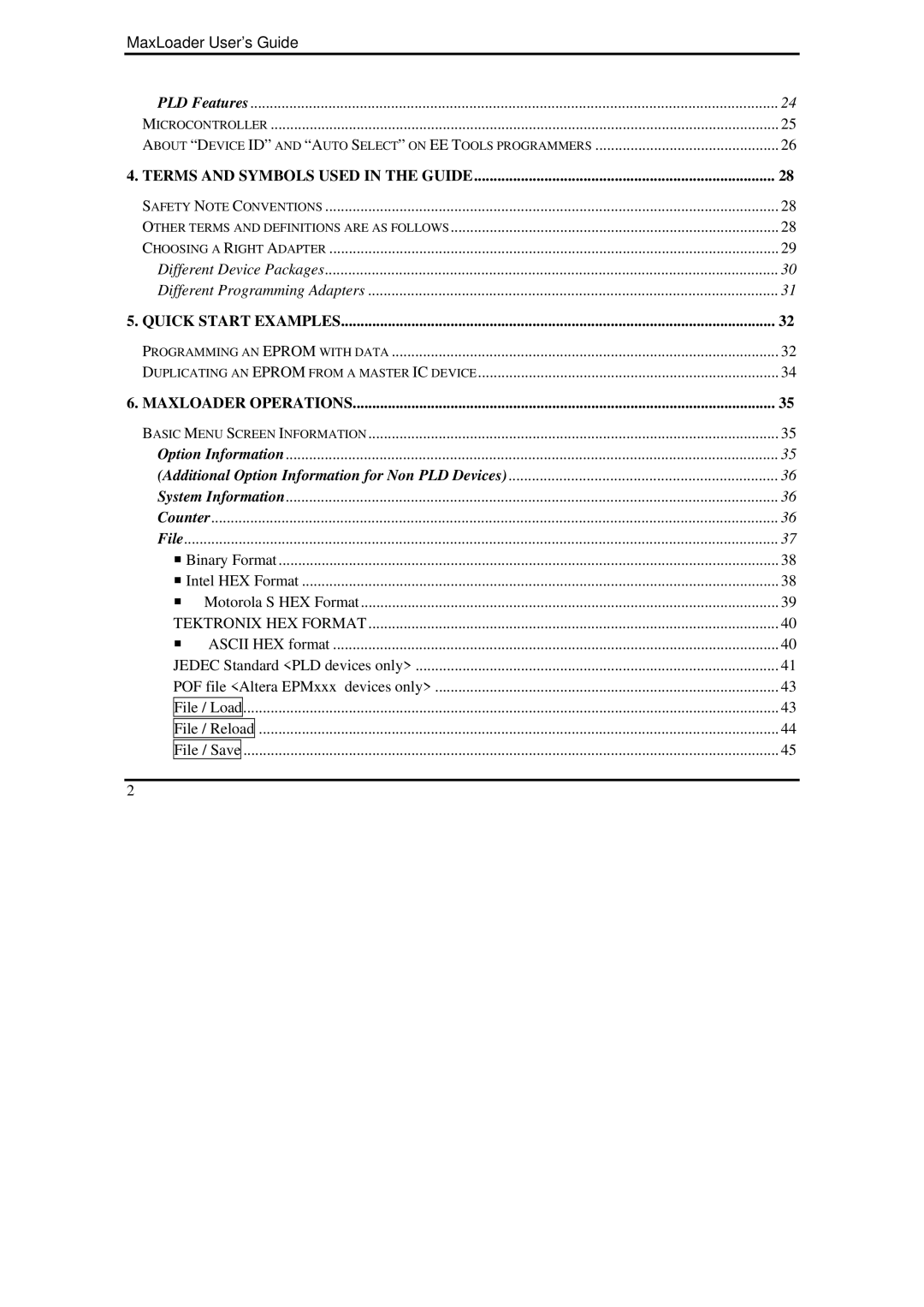 IBM MaxLoader manual Quick Start Examples 