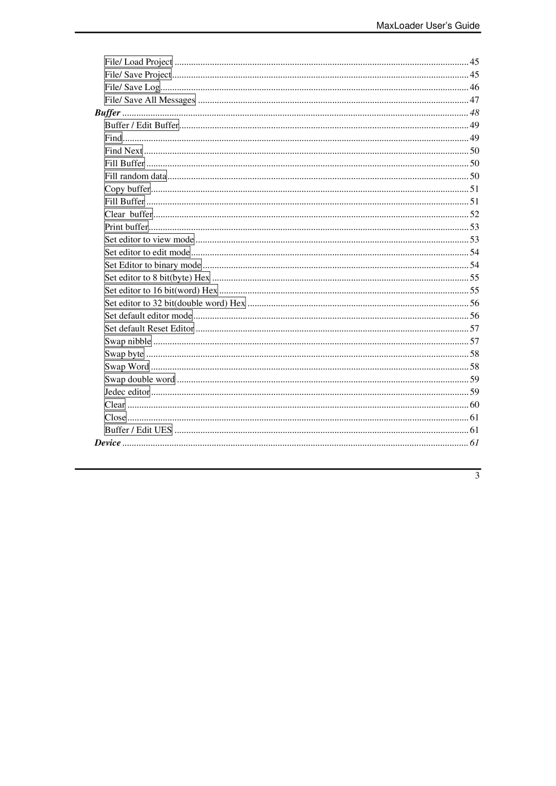 IBM MaxLoader manual Device 