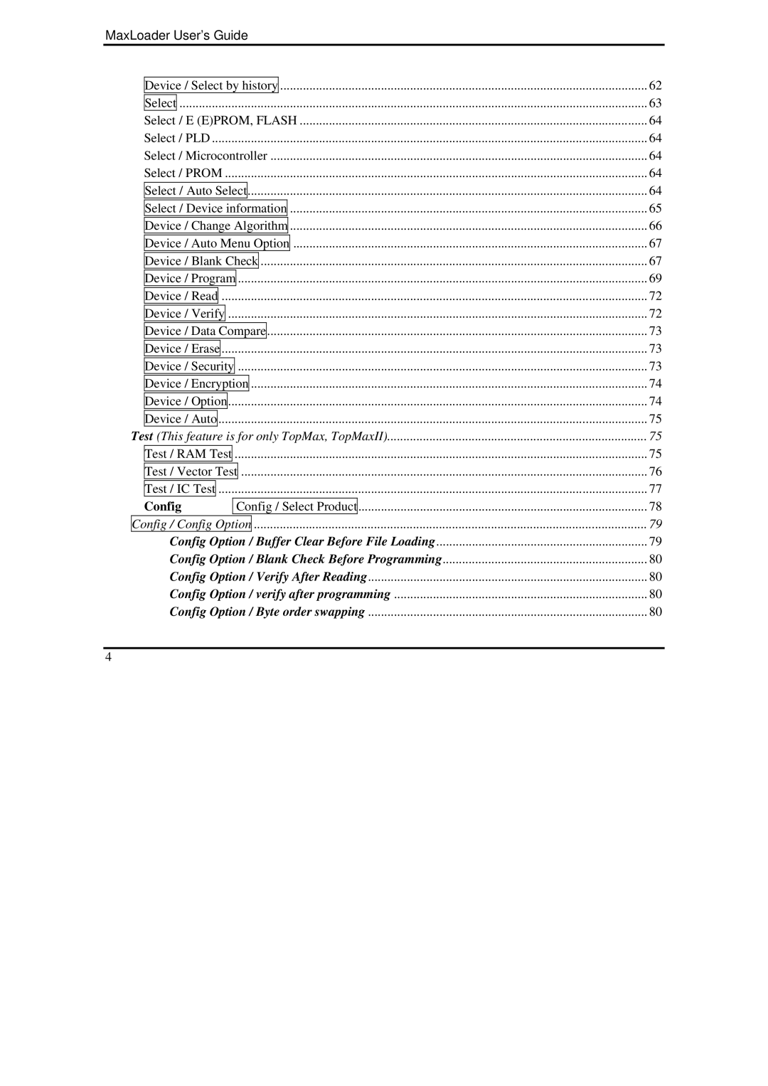 IBM MaxLoader manual Config 