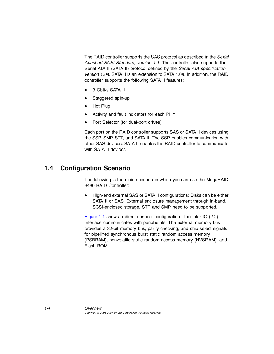 IBM MegaRAID 8480 manual Configuration Scenario, 4Overview 