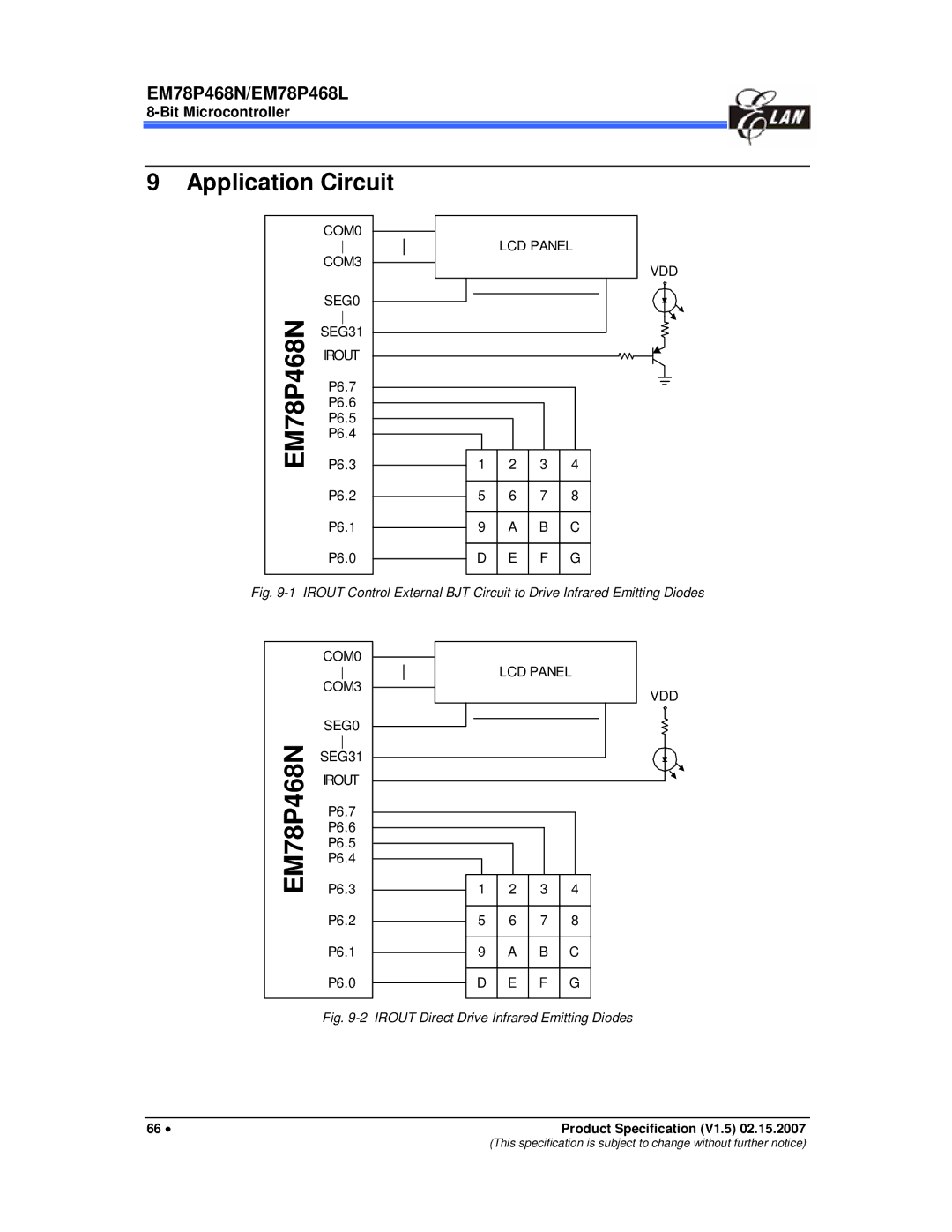 IBM MiEM78P468L, MiEM78P468N manual Application Circuit 