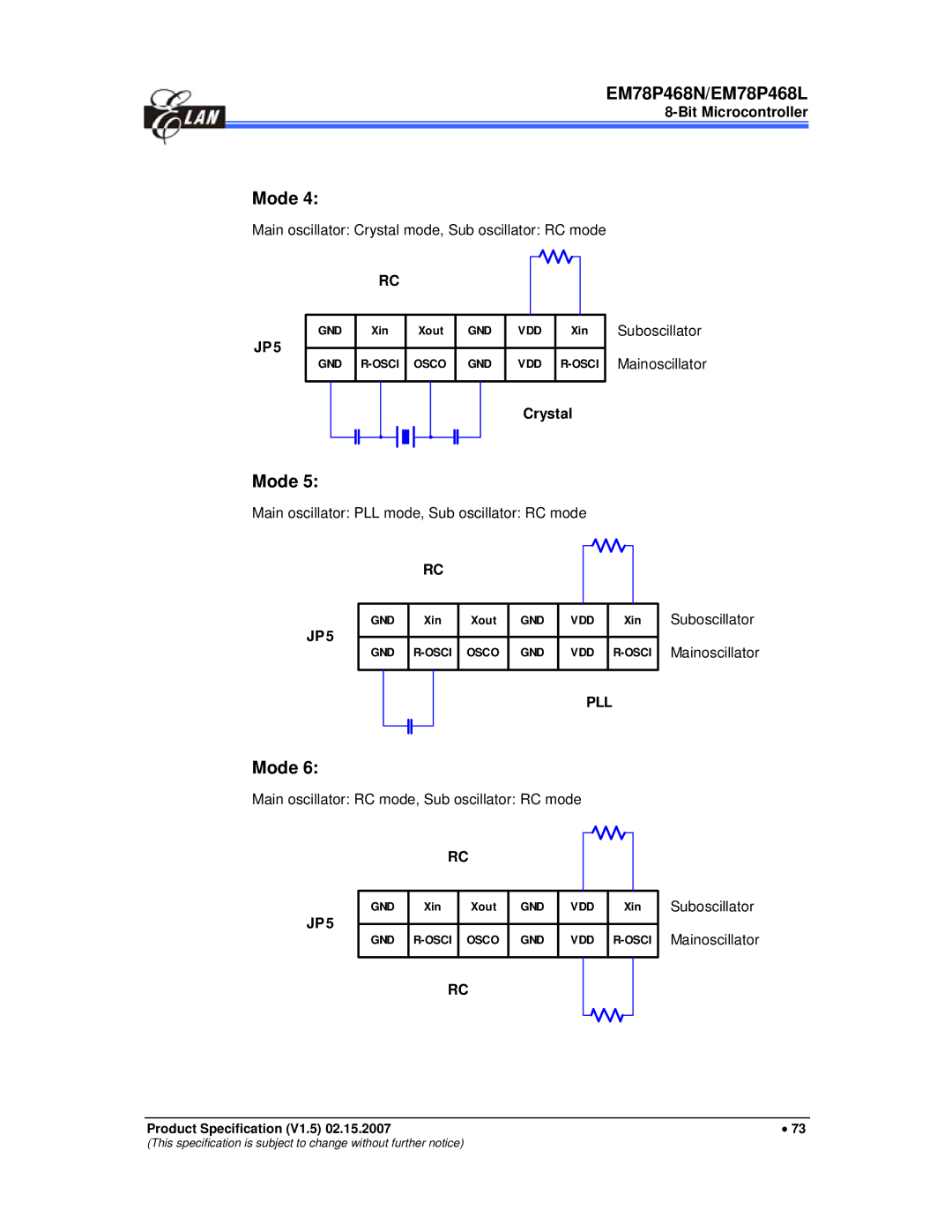 IBM MiEM78P468N, MiEM78P468L manual Bit Microcontroller 