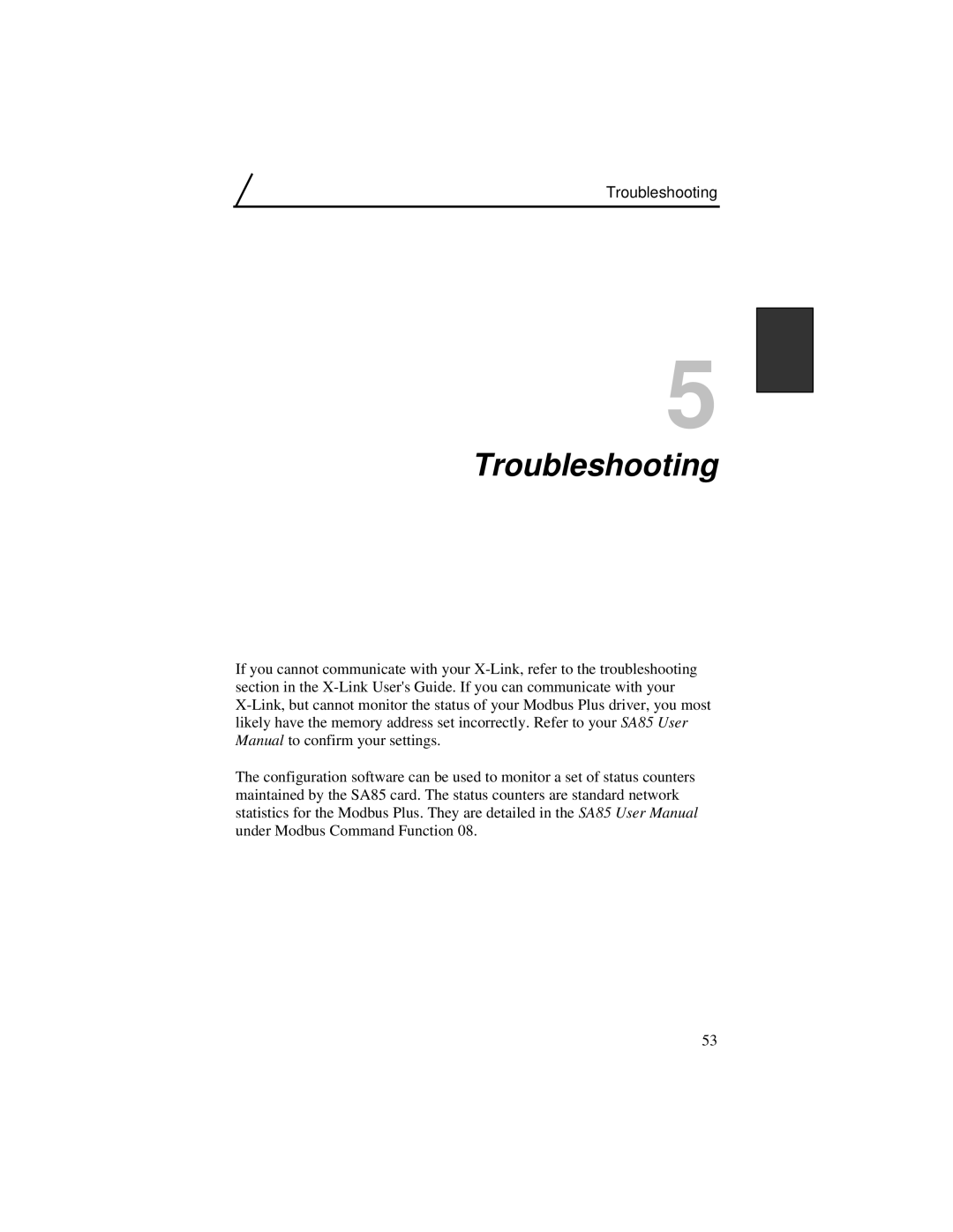 IBM Modbus Plus manual Troubleshooting 