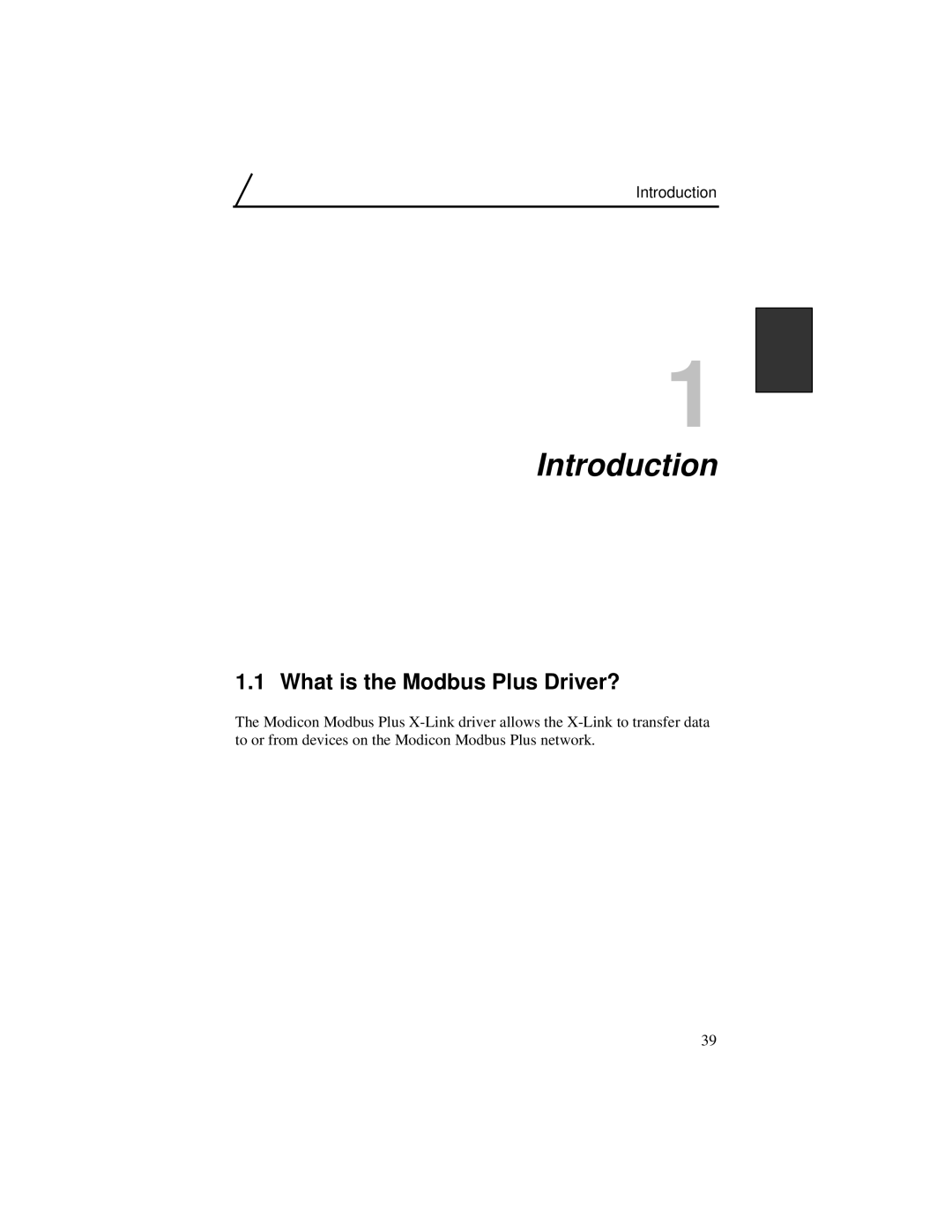 IBM manual Introduction, What is the Modbus Plus Driver? 