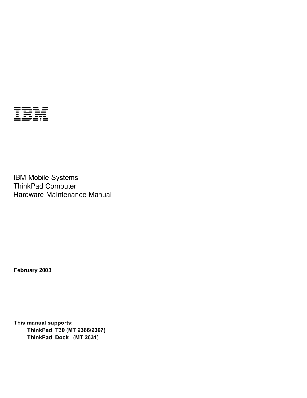 IBM MT 2367, MT 2366 manual 