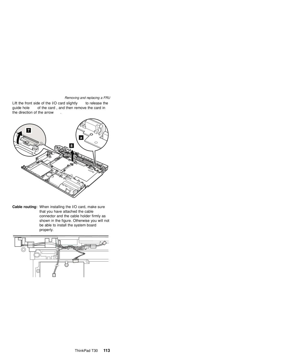 IBM MT 2367, MT 2366 manual Removing and replacing a FRU 