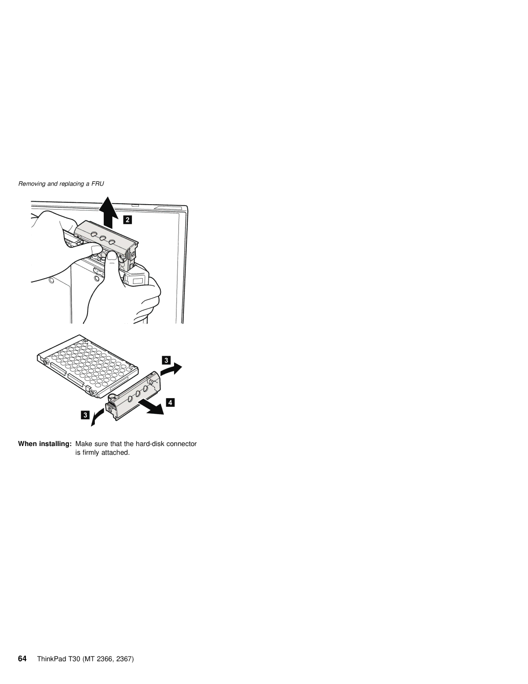 IBM MT 2366, MT 2367 manual Removing and replacing a FRU 