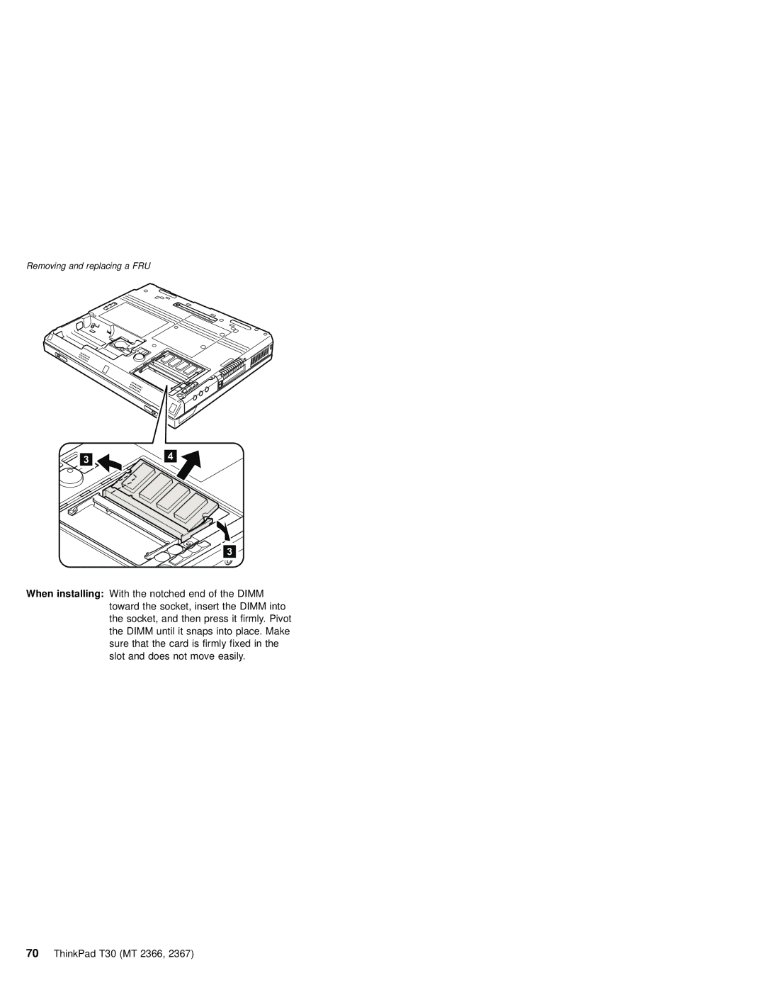 IBM MT 2366, MT 2367 manual Removing and replacing a FRU 