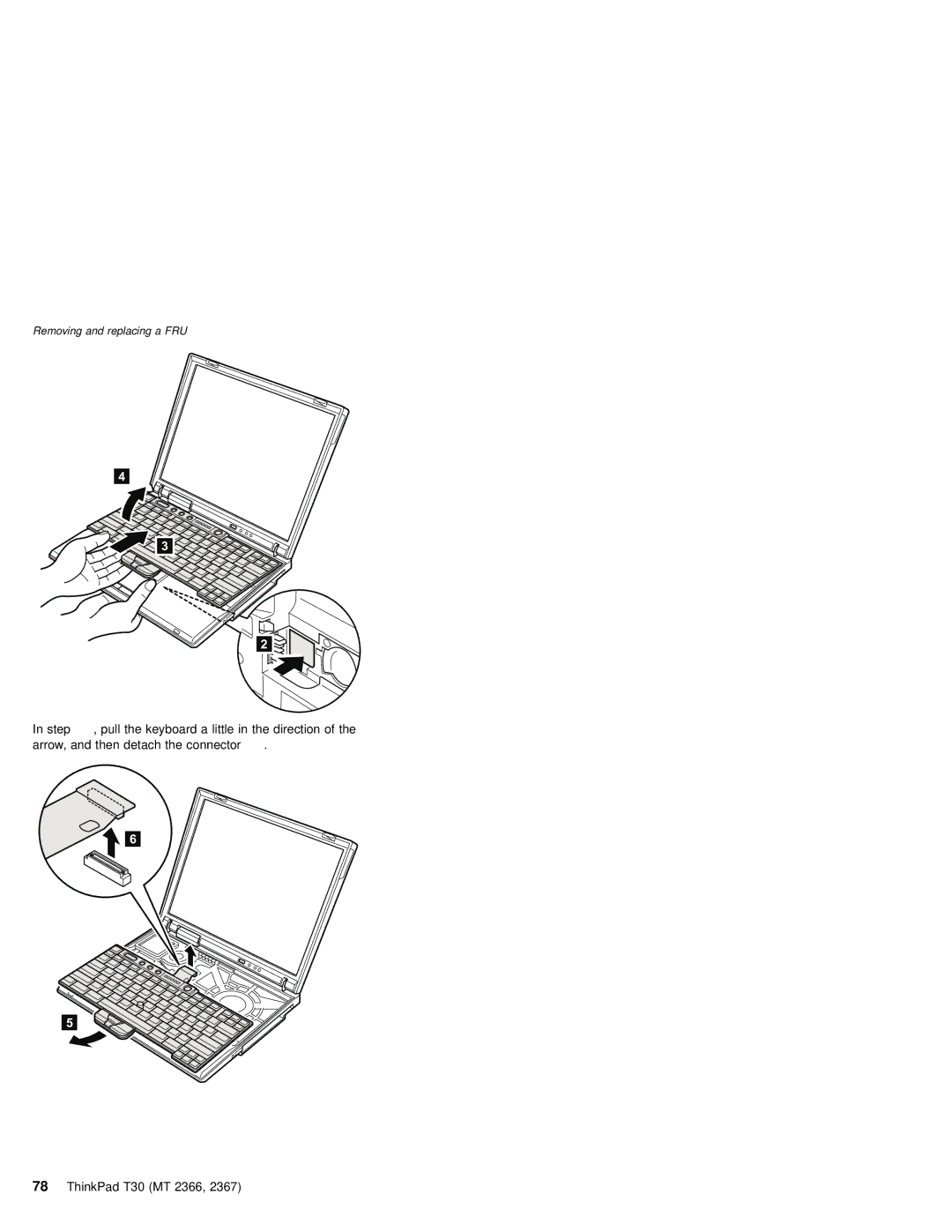 IBM MT 2366, MT 2367 manual Removing and replacing a FRU 