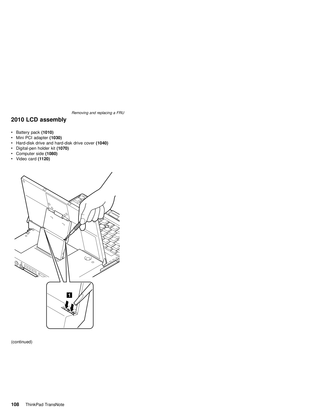 IBM MT 2675 manual LCD assembly 