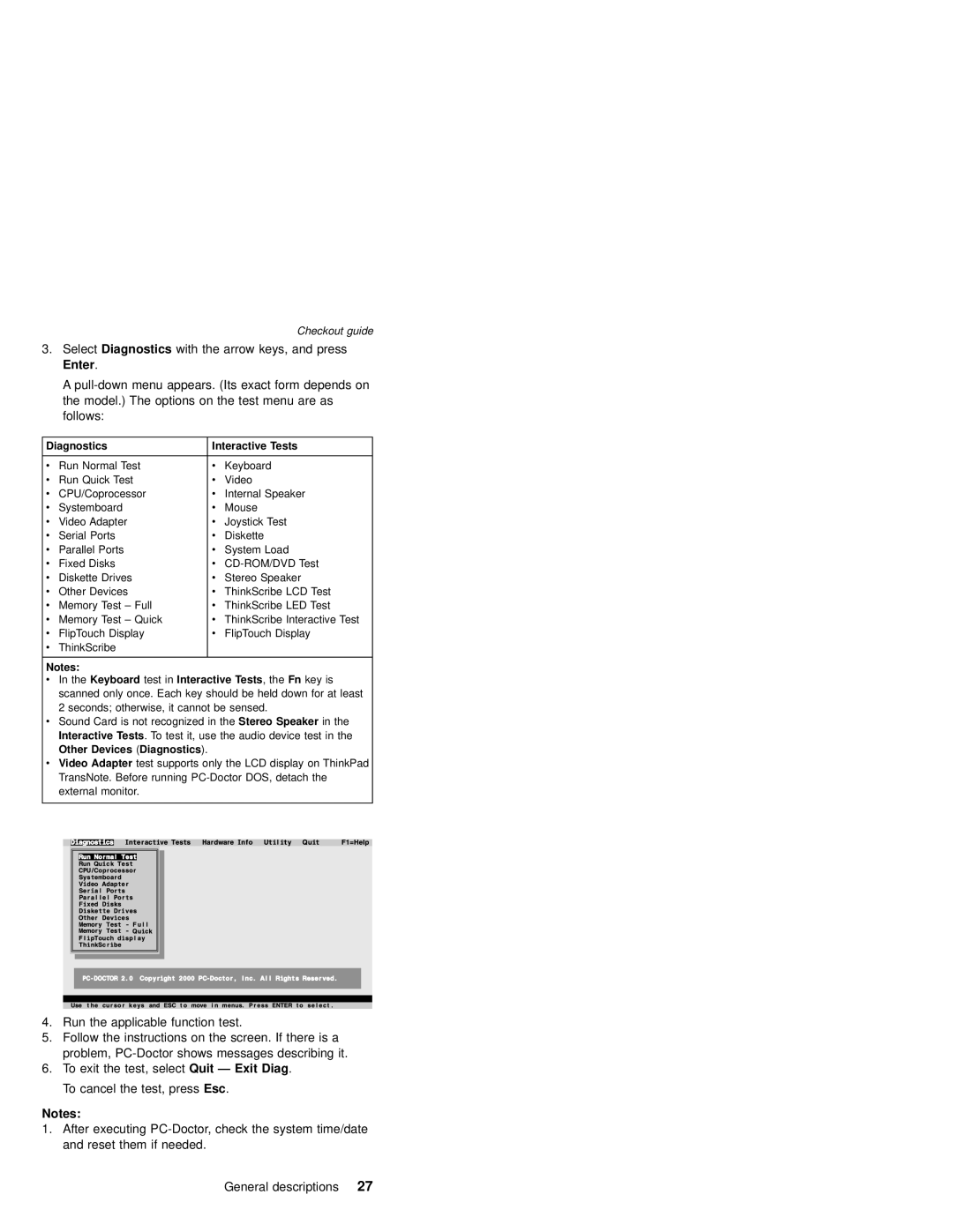 IBM MT 2675 manual Diagnostics Interactive Tests 