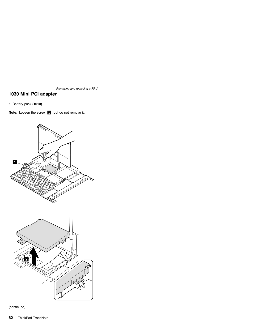 IBM MT 2675 manual Mini PCI adapter 