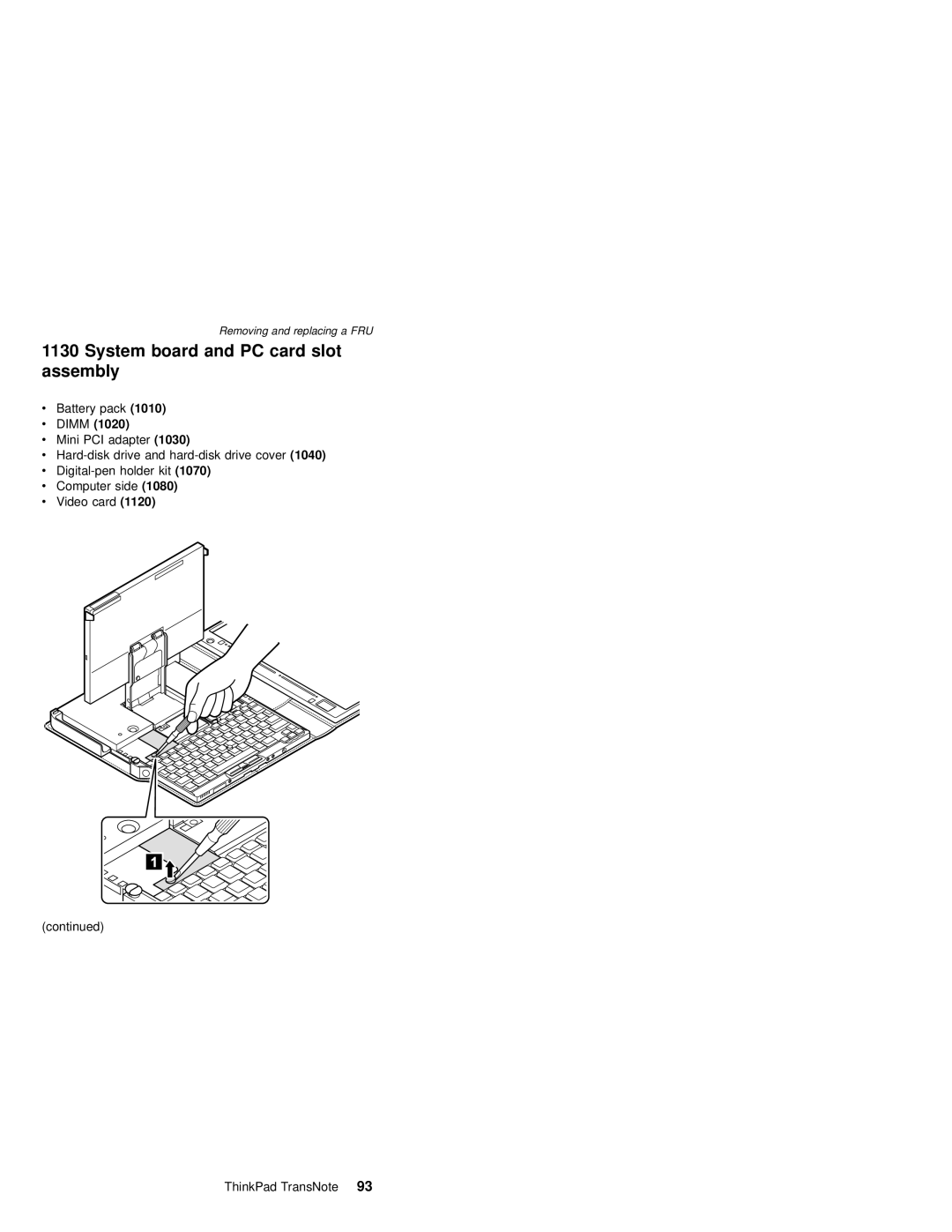 IBM MT 2675 manual System board and PC card slot assembly, Dimm 