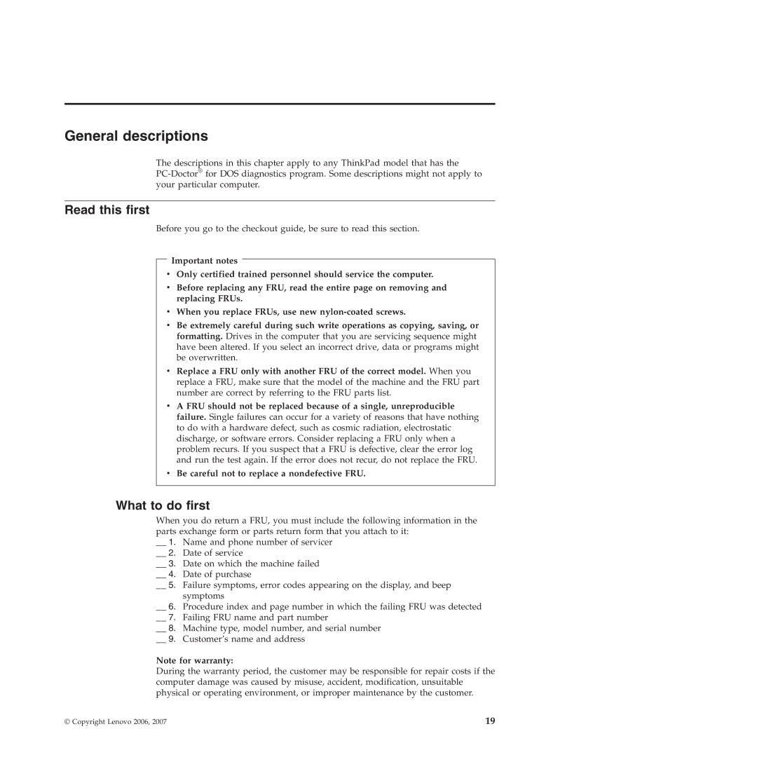 IBM MT 9442, MT 9448, MT 8747, MT 9440, MT 9443, MT 9441, MT 8749 manual Read this first, What to do first 