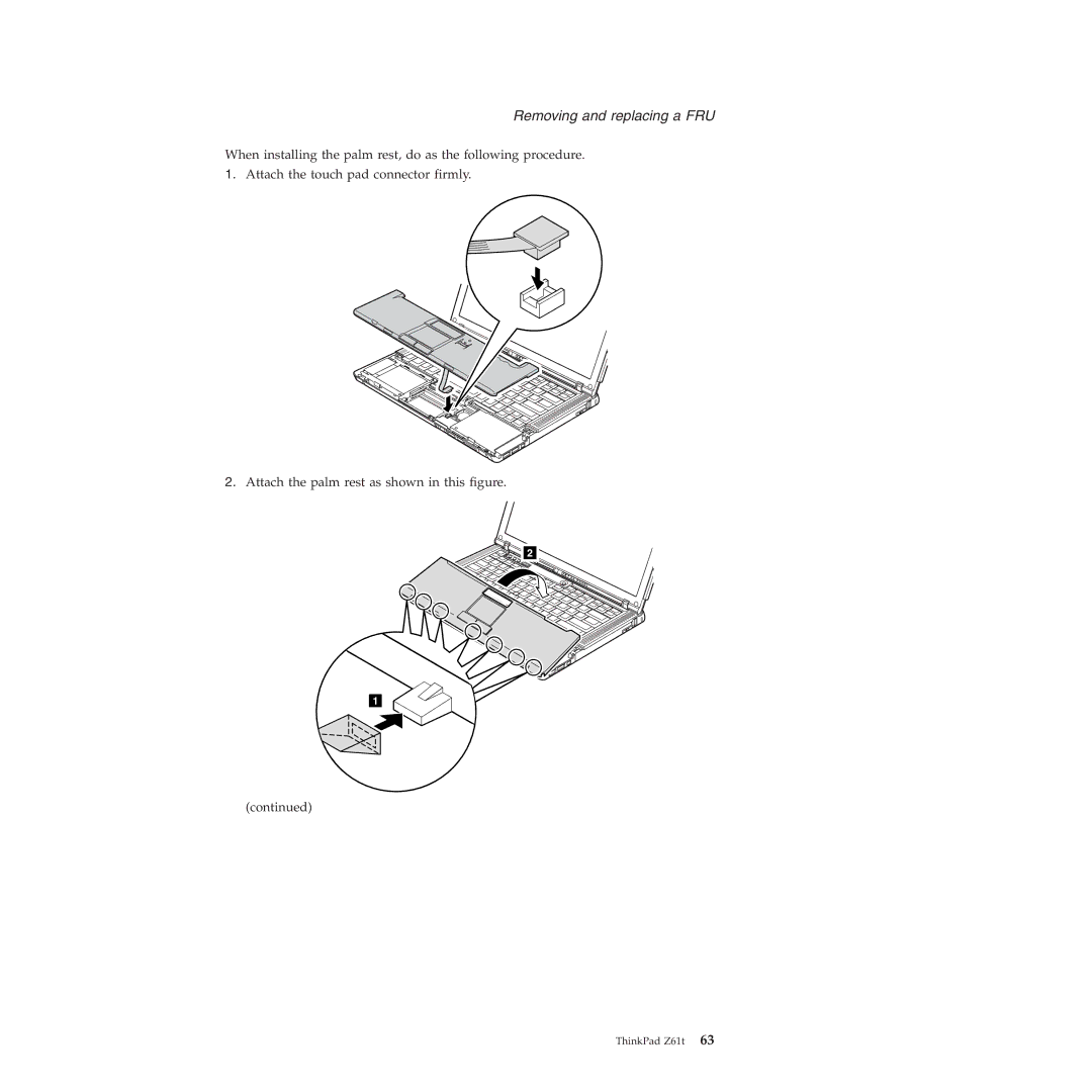 IBM MT 8749, MT 9448, MT 8747, MT 9440, MT 9443, MT 9442, MT 9441 manual Removing and replacing a FRU 