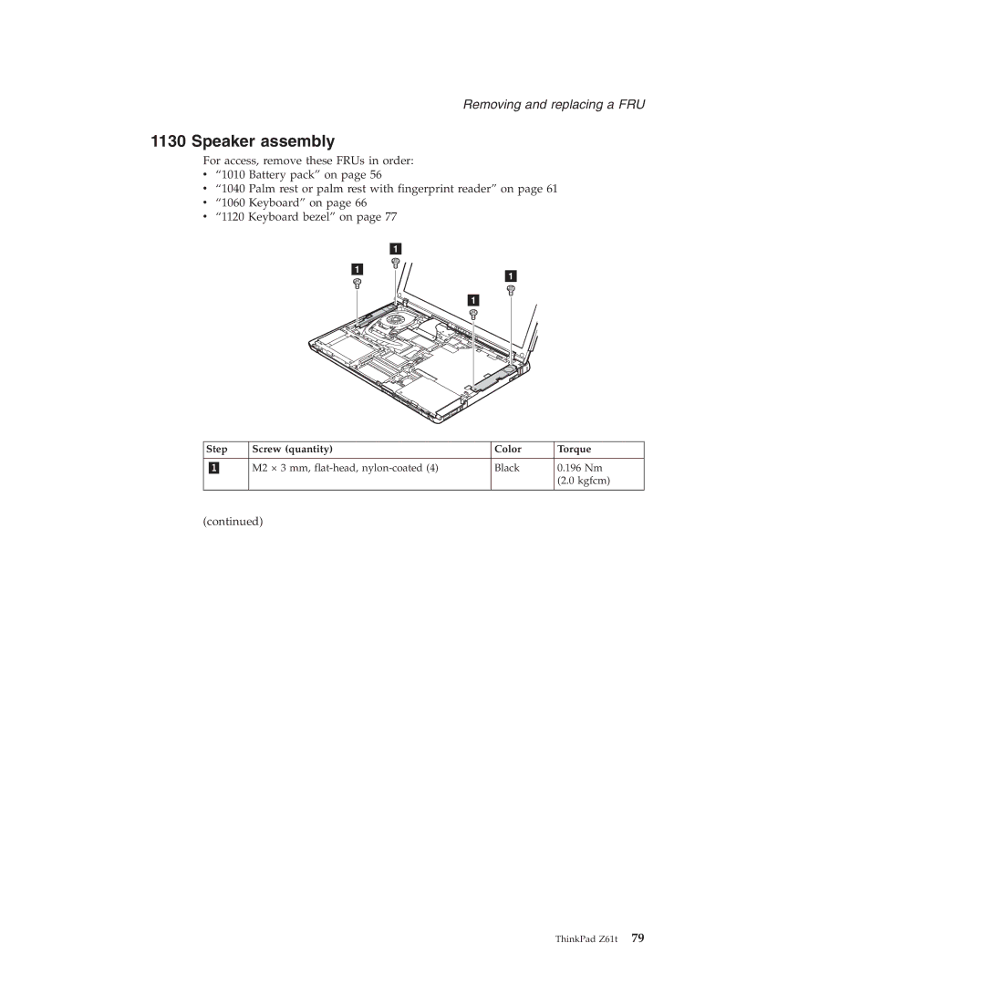 IBM MT 8747, MT 9448, MT 9440, MT 9443, MT 9442, MT 9441, MT 8749 manual Speaker assembly 