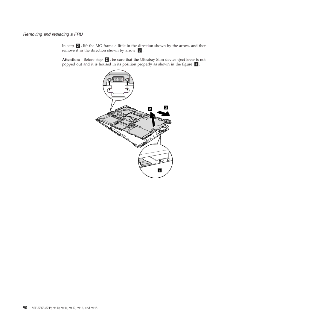 IBM MT 9441, MT 9448, MT 9440, MT 9443, MT 9442, MT 8749 manual 90 MT 8747, 8749, 9440, 9441, 9442, 9443 