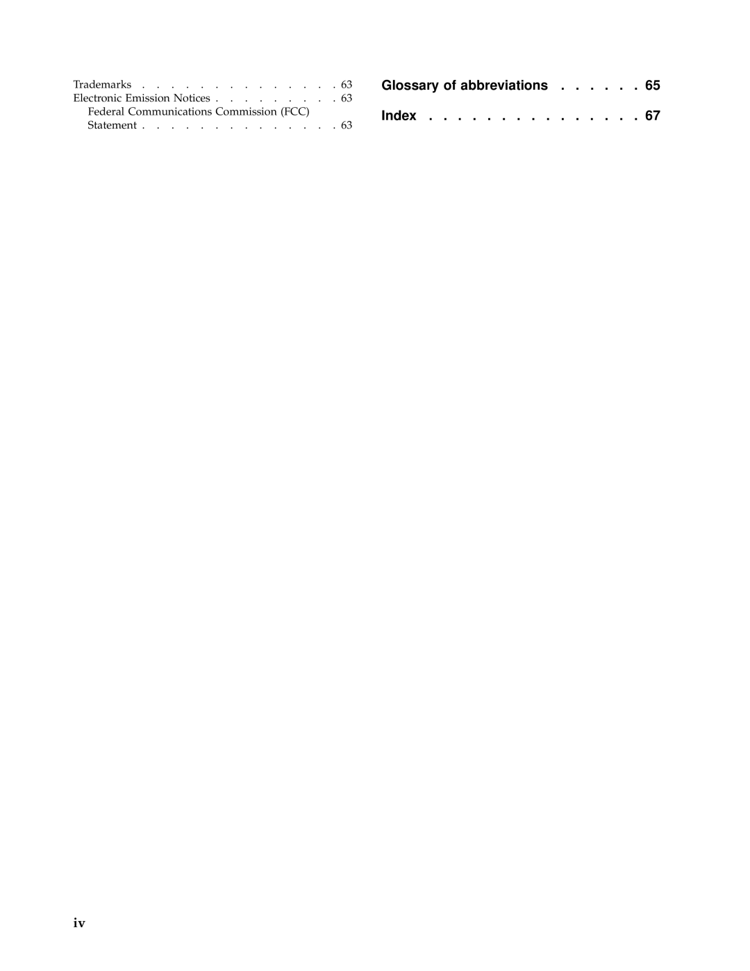 IBM N2800e manual Glossary of abbreviations 