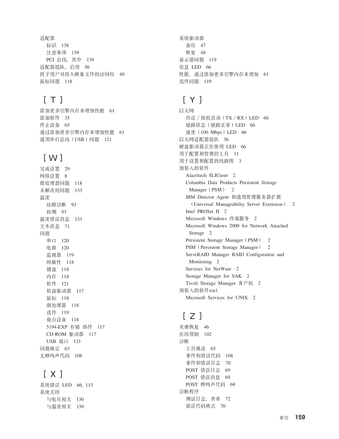 IBM NAS 200 manual 159 