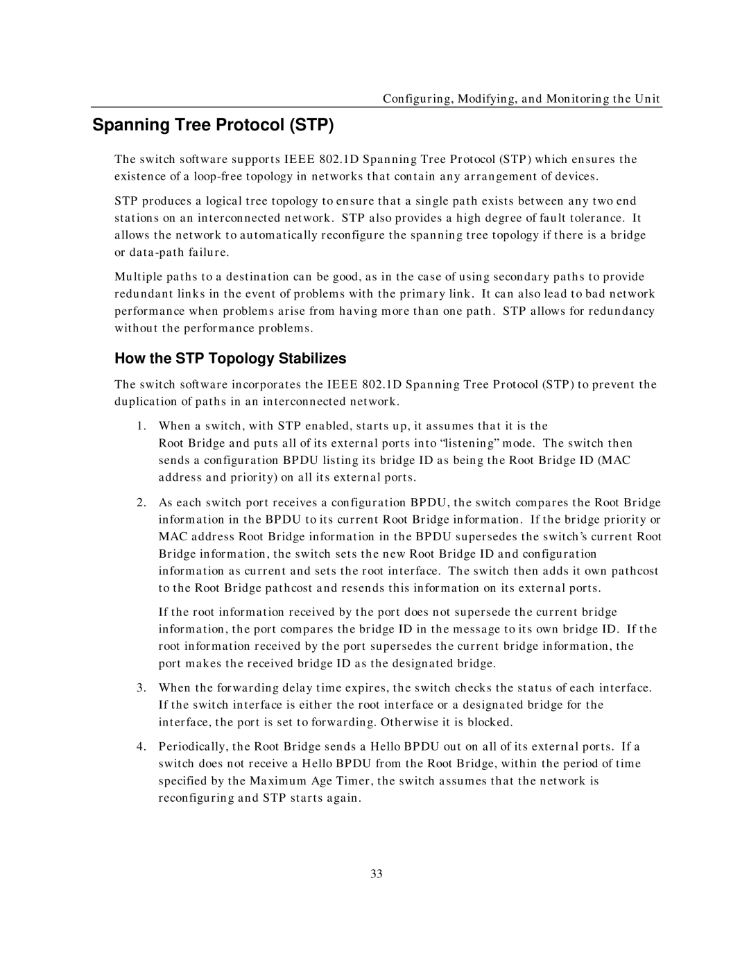 IBM NH2025-10 manual Spanning Tree Protocol STP, How the STP Topology Stabilizes 