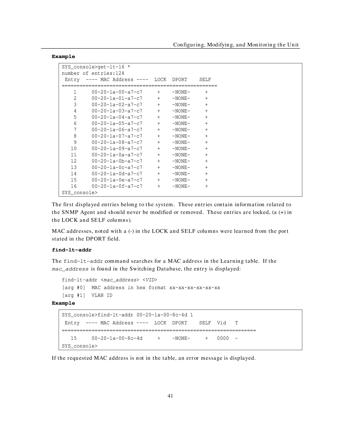 IBM NH2025-10 manual Find-lt-addr 